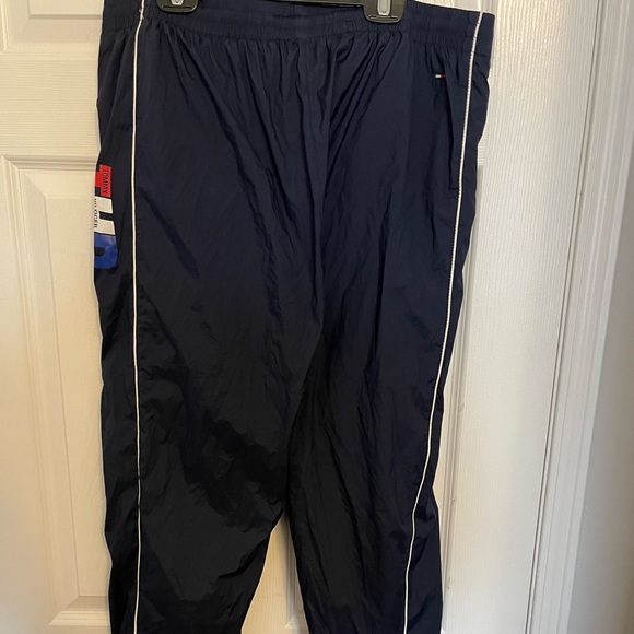 TOMMY HILFIGER VINTAGE WIND BREAKER WINTER JOGGERS SWEAT PANTS - Picture 5 of 10